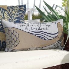 Longshore Tides Briese Mermaid Inspiration Lumbar Pillow LNTS5322